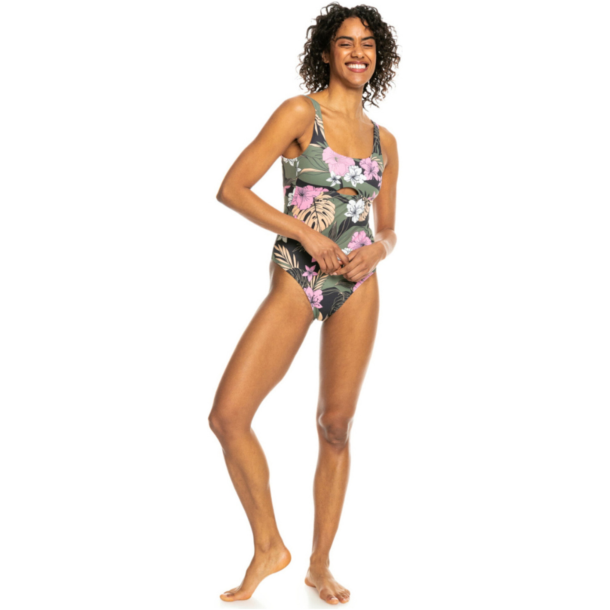 Roxy Pro Costume Da Bagno Intero A Doppia Linea ERJX103636 - Anthracite Classic Pro Surf